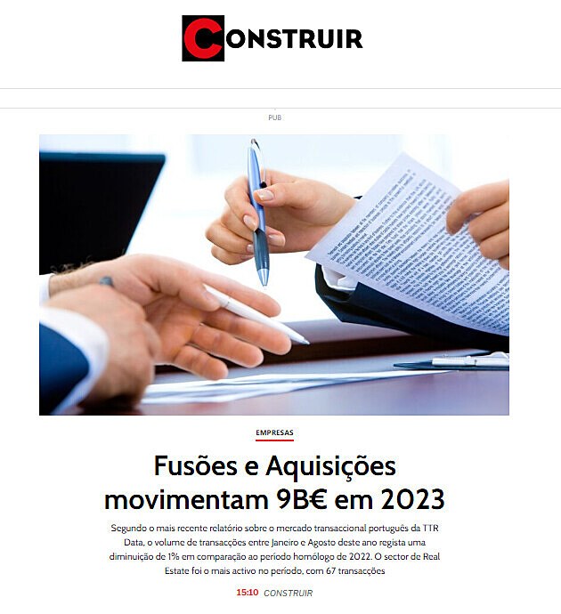 Fuses e Aquisies movimentam 9B em 2023